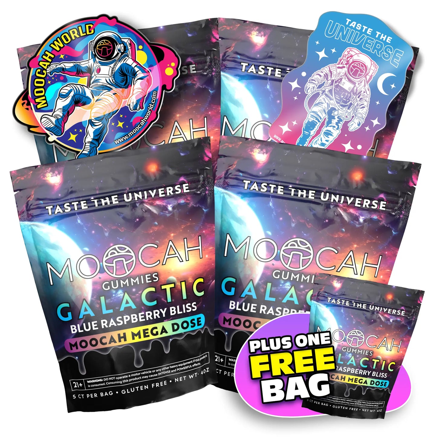 Mega Dose Mushroom Gummies - Blue Razz
