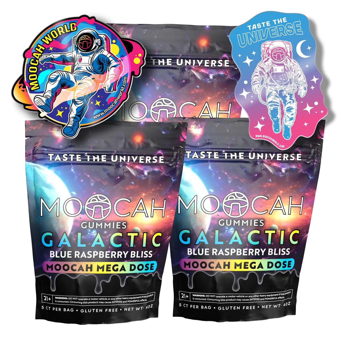Mega Dose Mushroom Gummies - Blue Razz