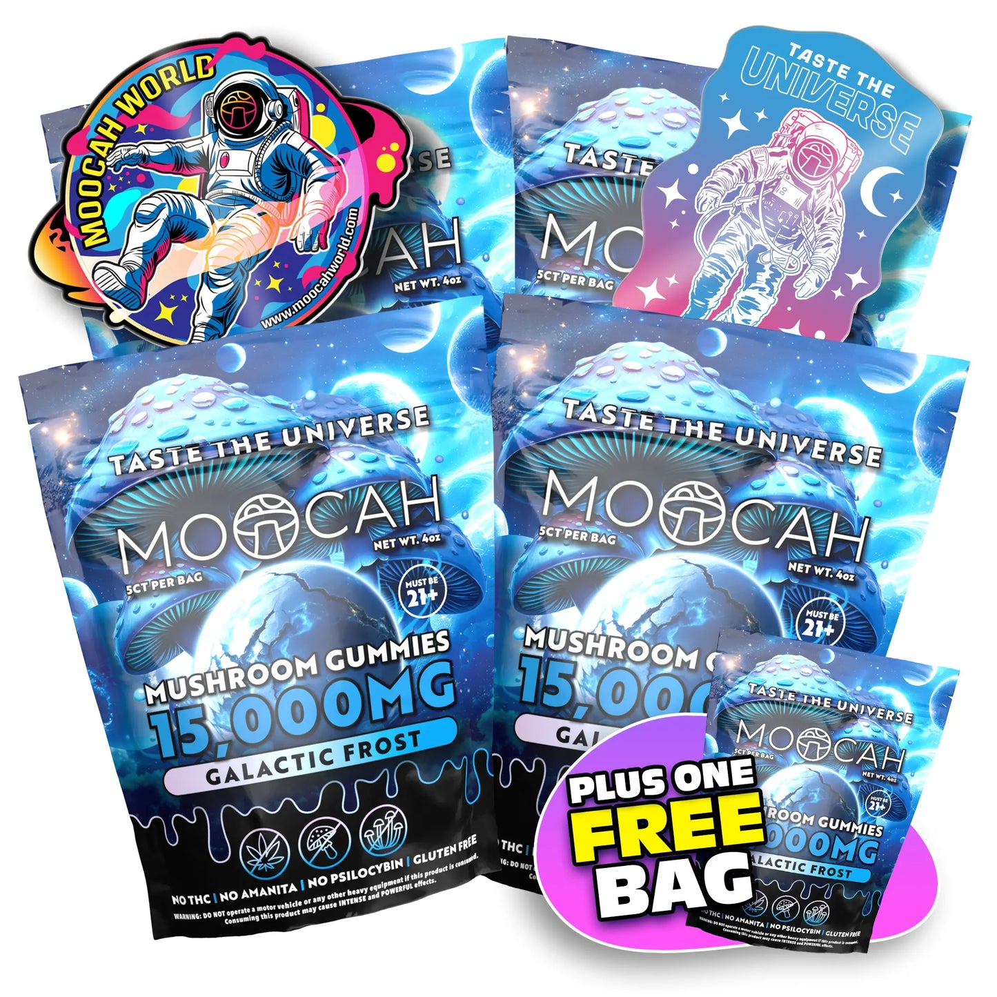 Mega Dose Mushroom Gummies - Galactic Frost