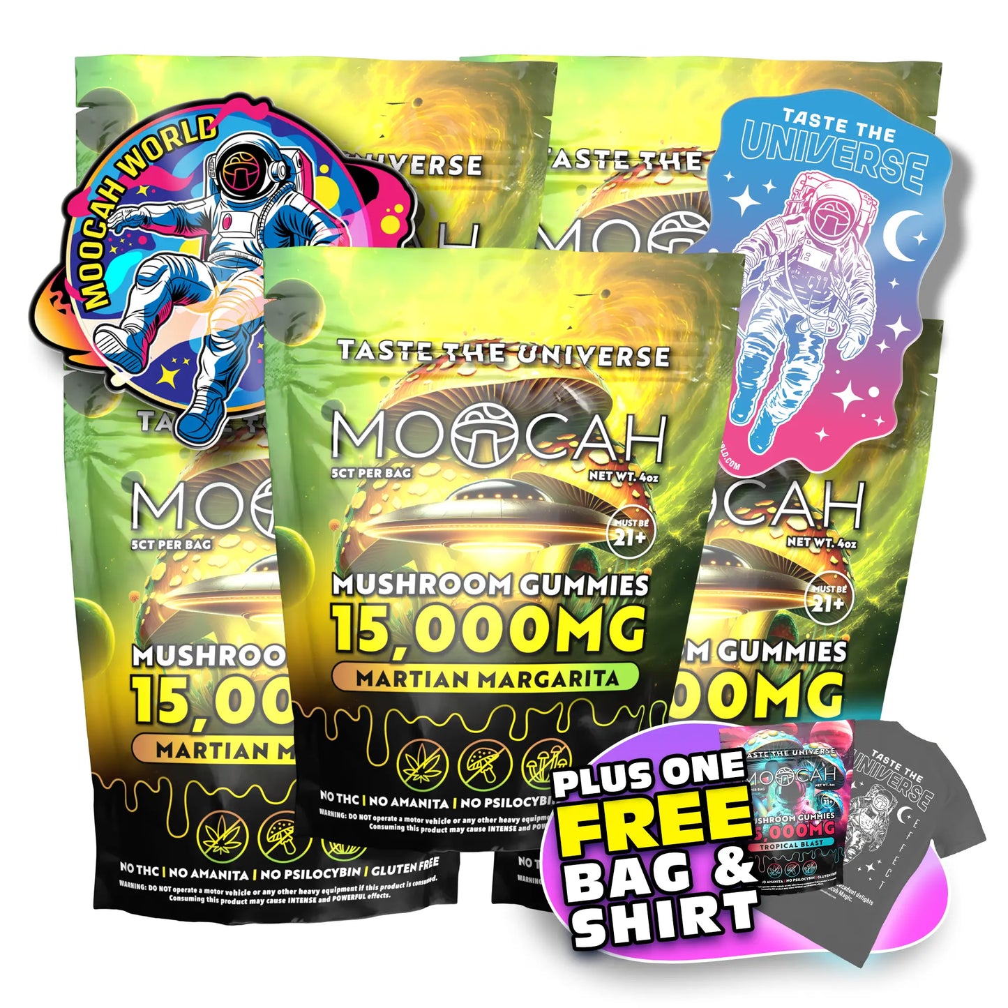 Mega Dose Mushroom Gummies - Martian Margarita