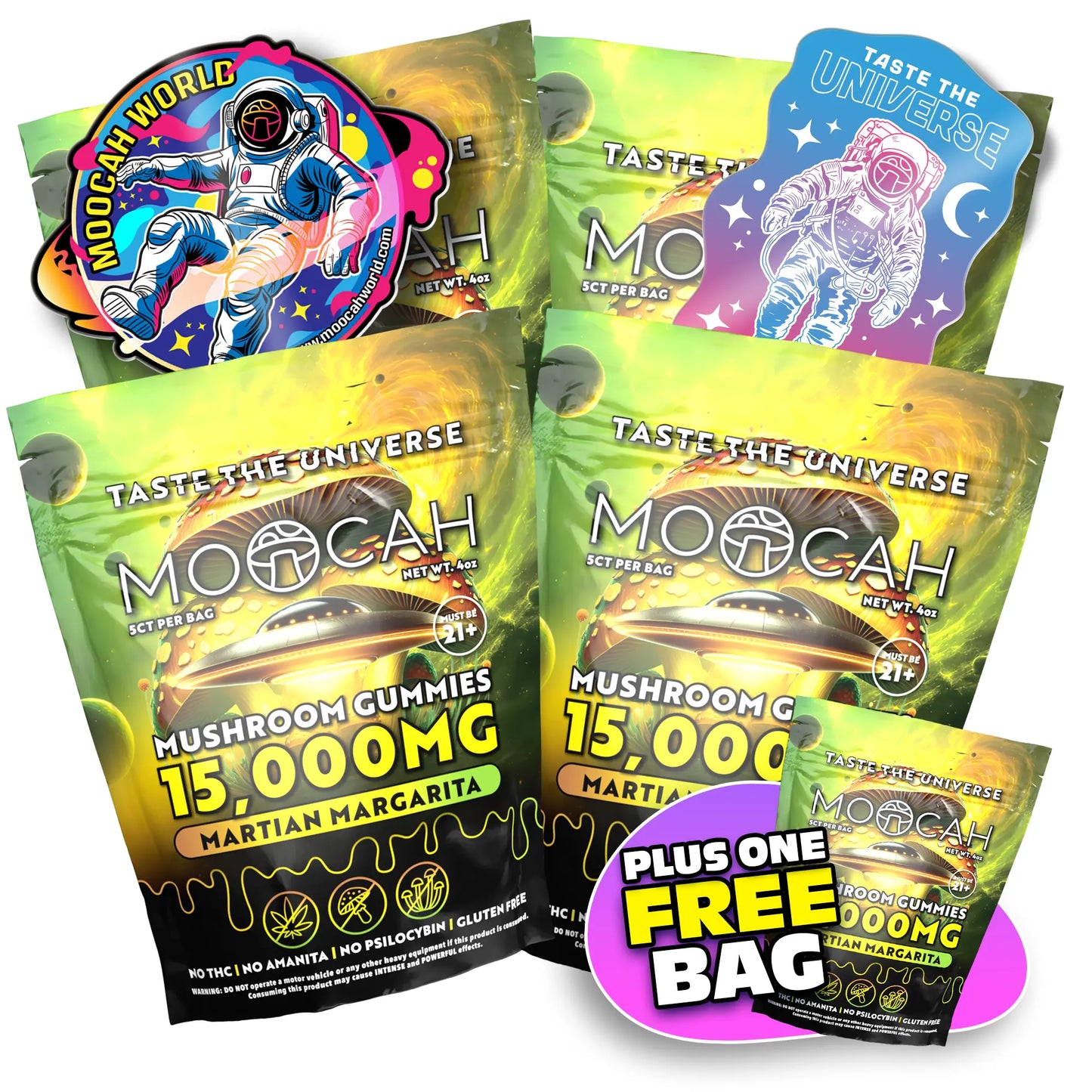 Mega Dose Mushroom Gummies - Martian Margarita