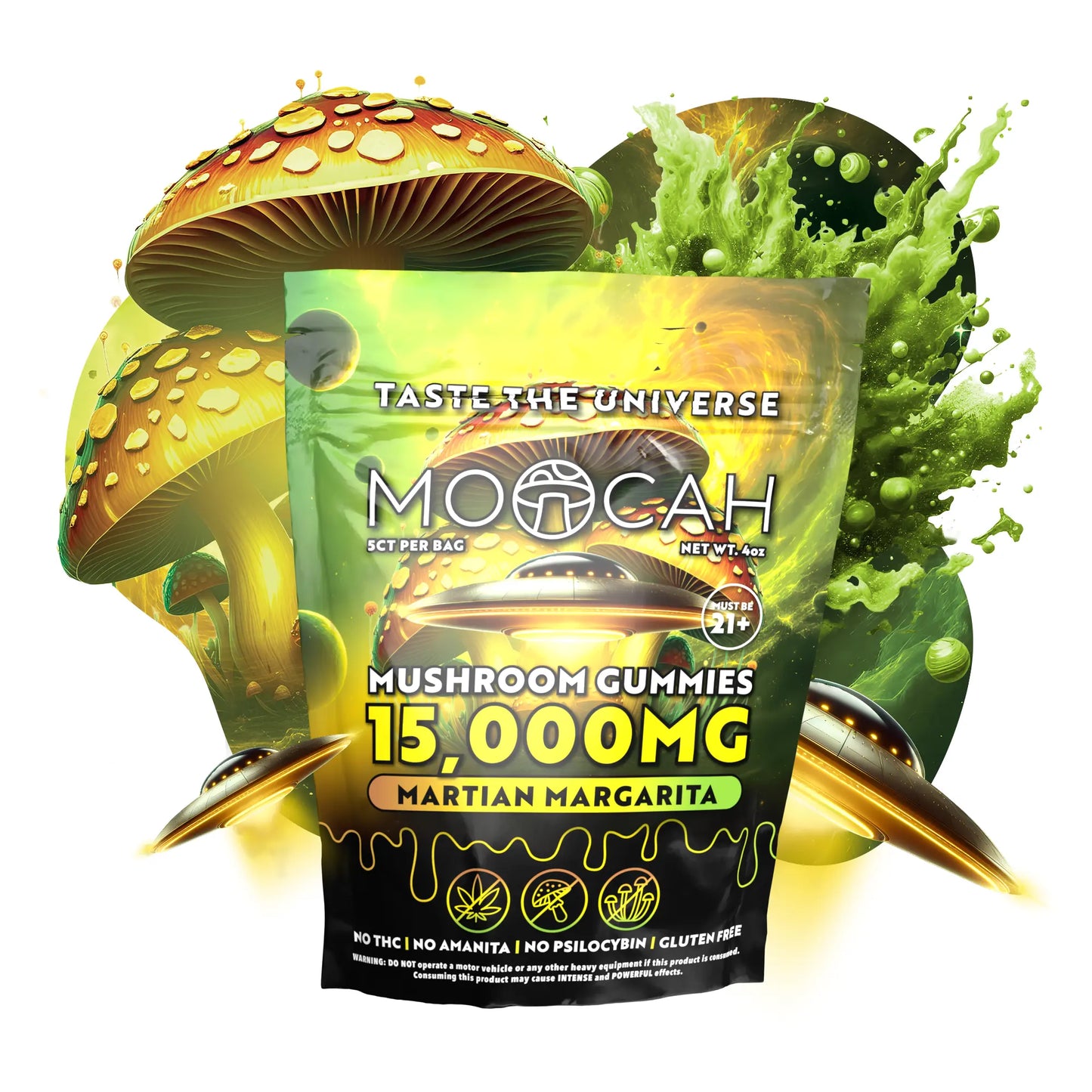 Mega Dose Mushroom Gummies - Martian Margarita
