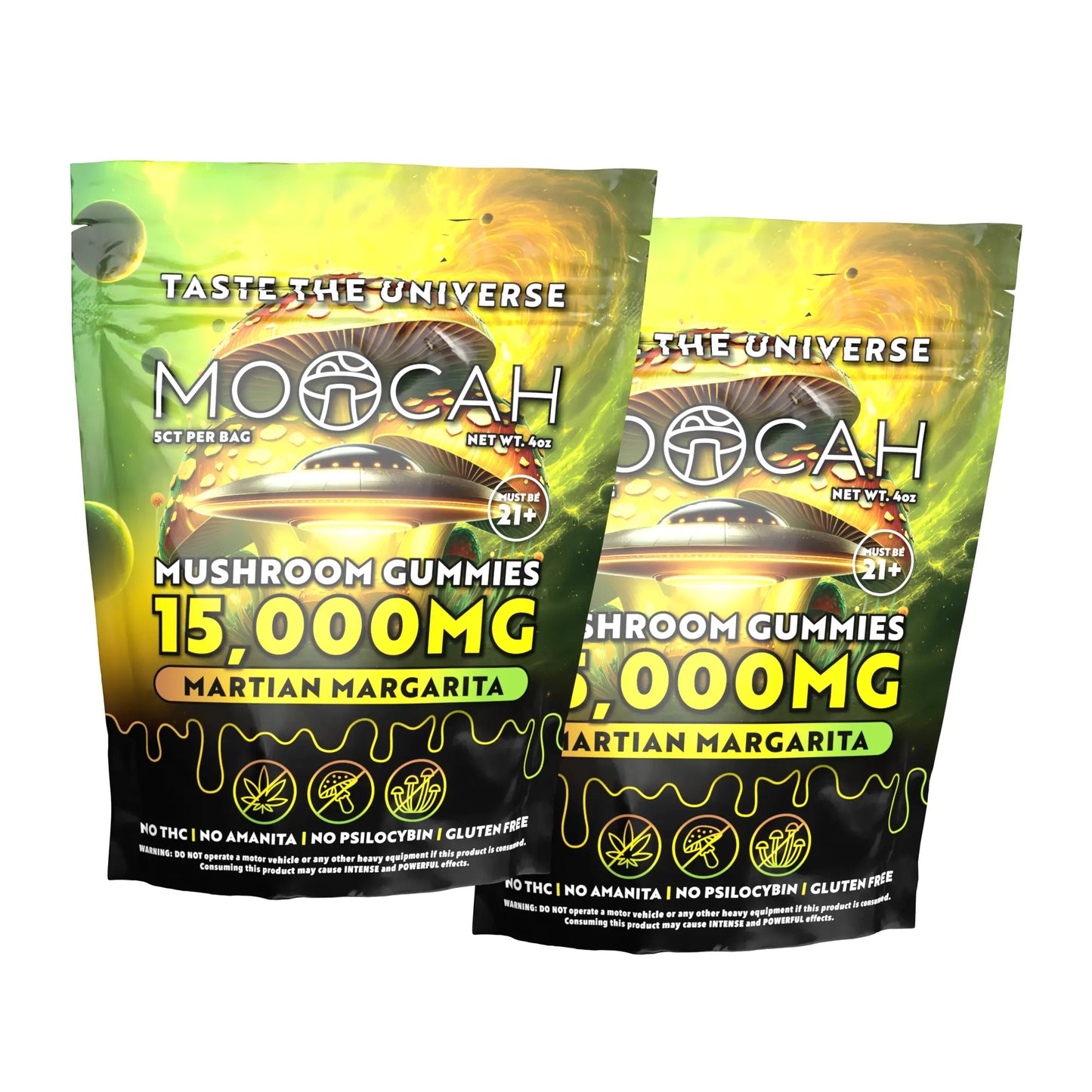 Mega Dose Mushroom Gummies - Martian Margarita