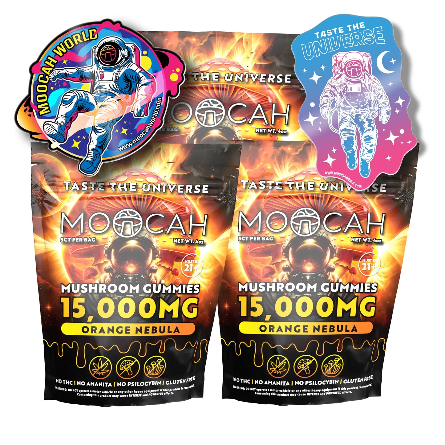 Mega Dose Mushroom Gummies - Orange Nebula