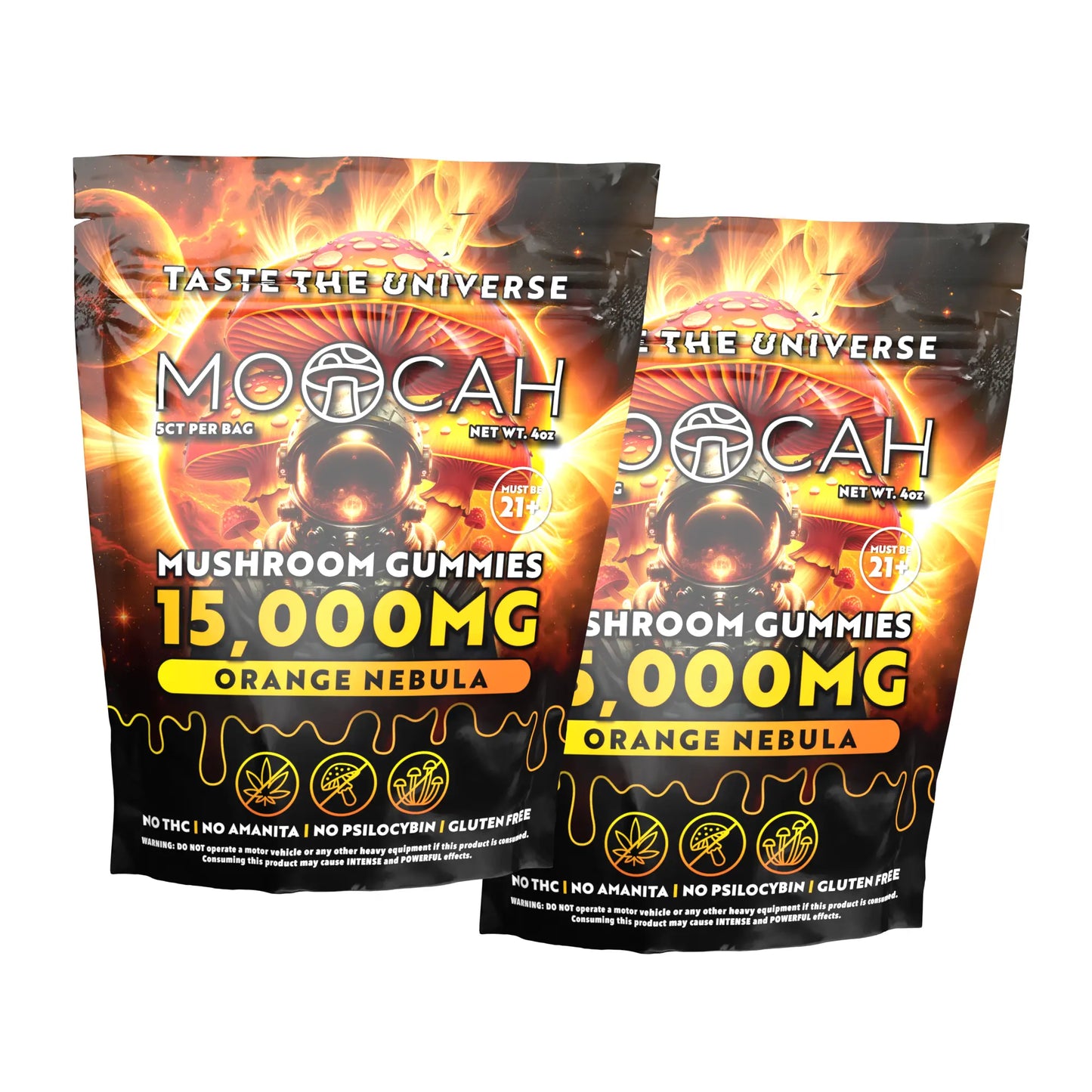 Mega Dose Mushroom Gummies - Orange Nebula