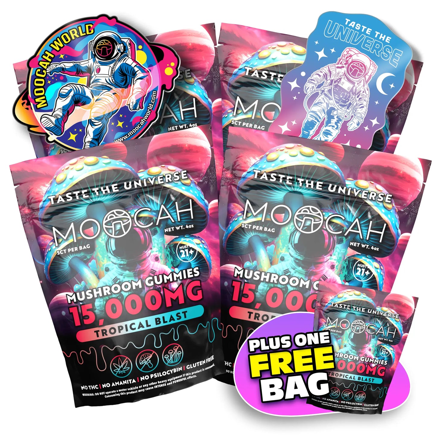 Mega Dose Mushroom Gummies - Tropical Blast