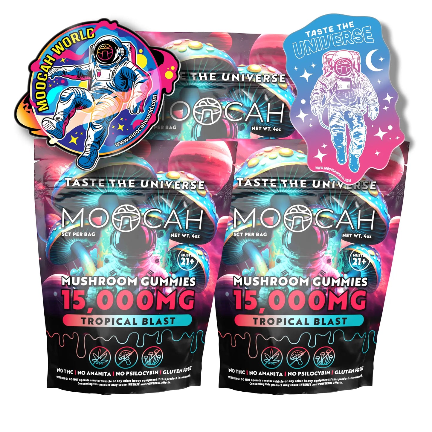 Mega Dose Mushroom Gummies - Tropical Blast