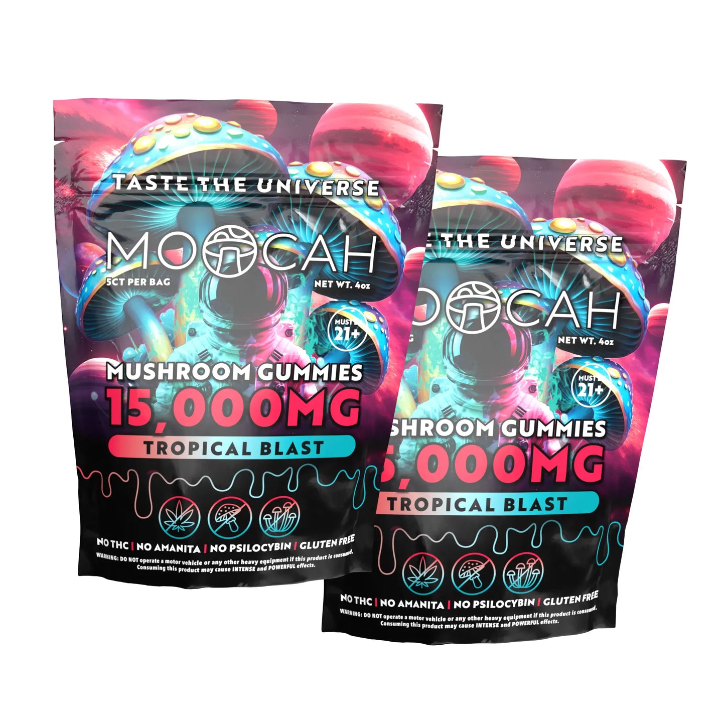 Mega Dose Mushroom Gummies - Tropical Blast