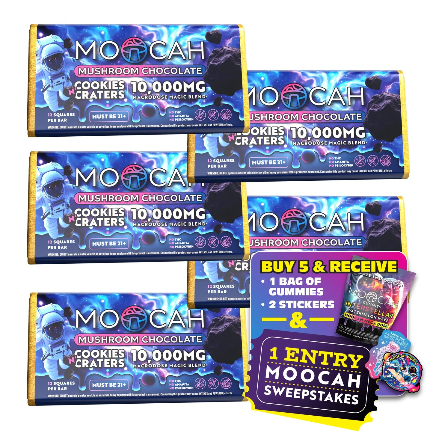 Mega-Dose Mushroom Chocolates - Cookie Craters