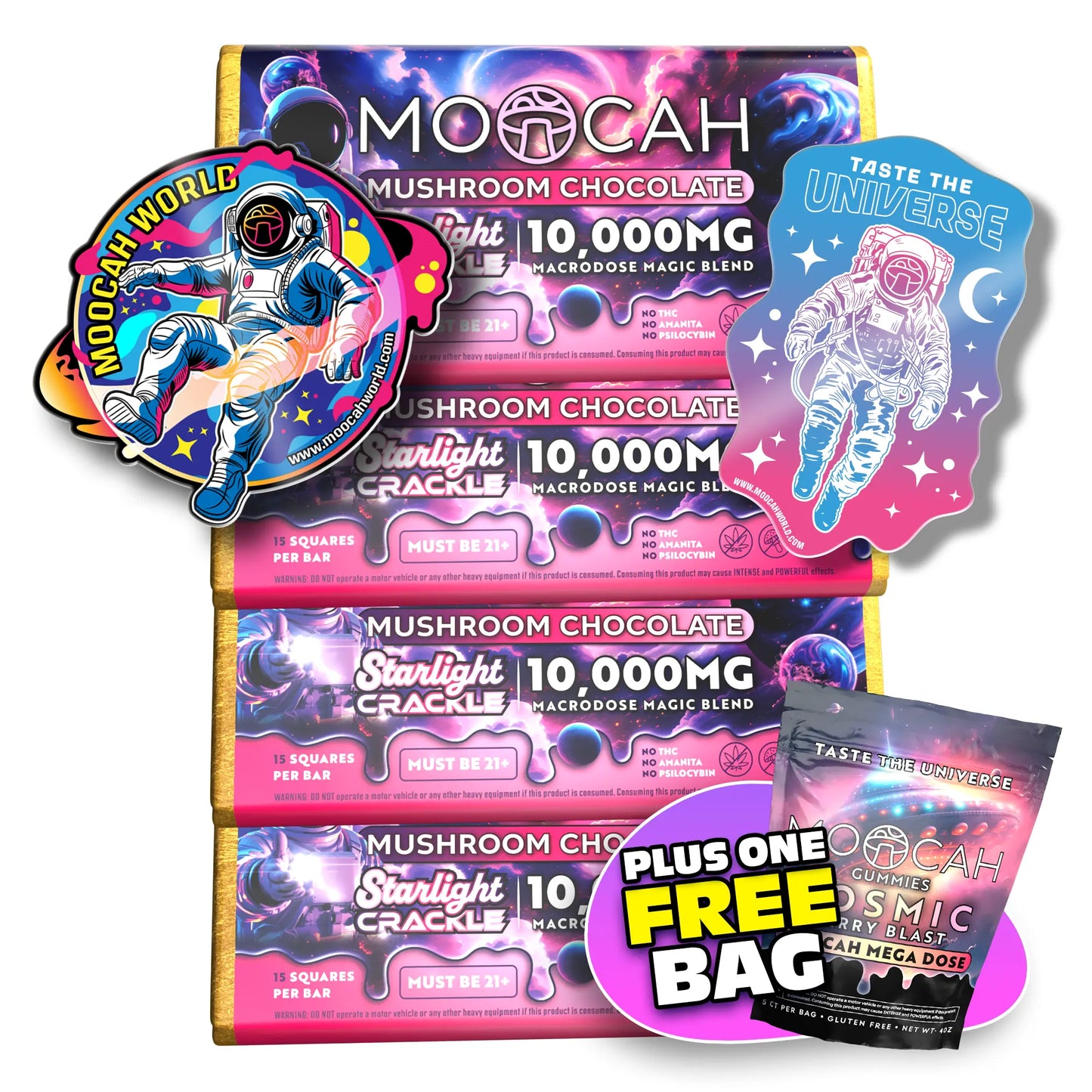 Mega-Dose Mushroom Chocolates - Starlight Crackle