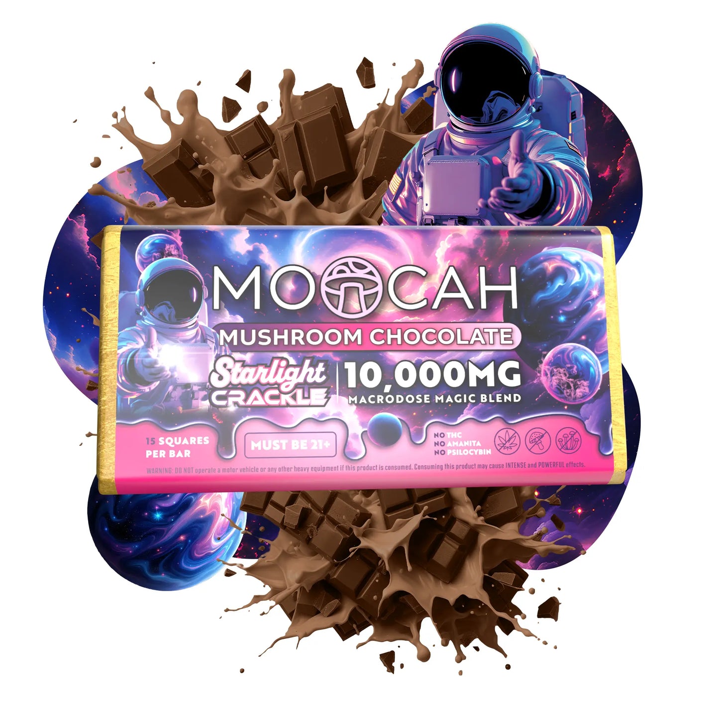 Mega-Dose Mushroom Chocolates - Starlight Crackle