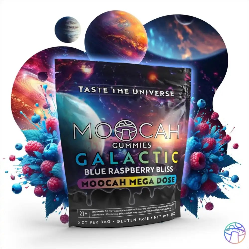 Mega Dose Mushroom Gummies - Blue Razz – Moocah World