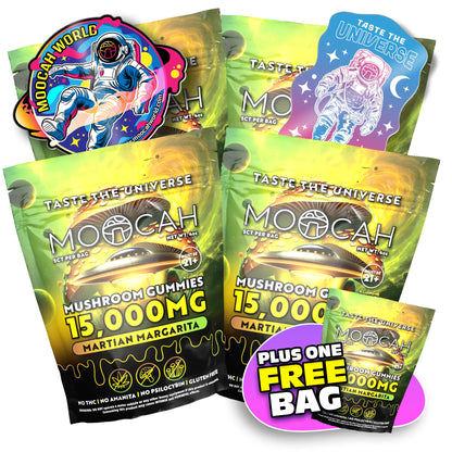 Mega Dose Mushroom Gummies -  Martian Margarita