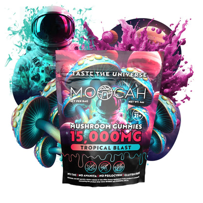 Mega Dose Mushroom Gummies -  Tropical Blast