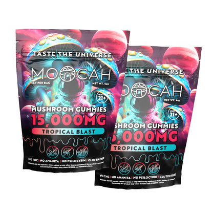 Mega Dose Mushroom Gummies -  Tropical Blast