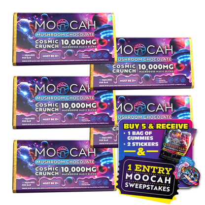 Mega-Dose Mushroom Chocolates - Cosmic Crunch