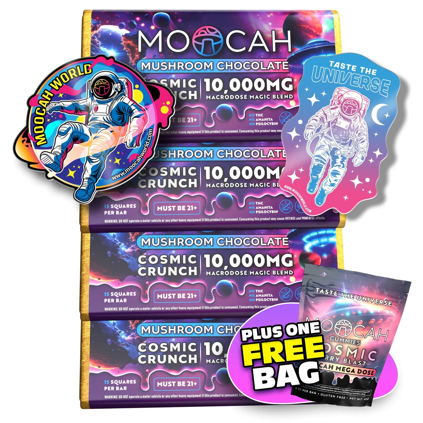 Mega-Dose Mushroom Chocolates - Cosmic Crunch