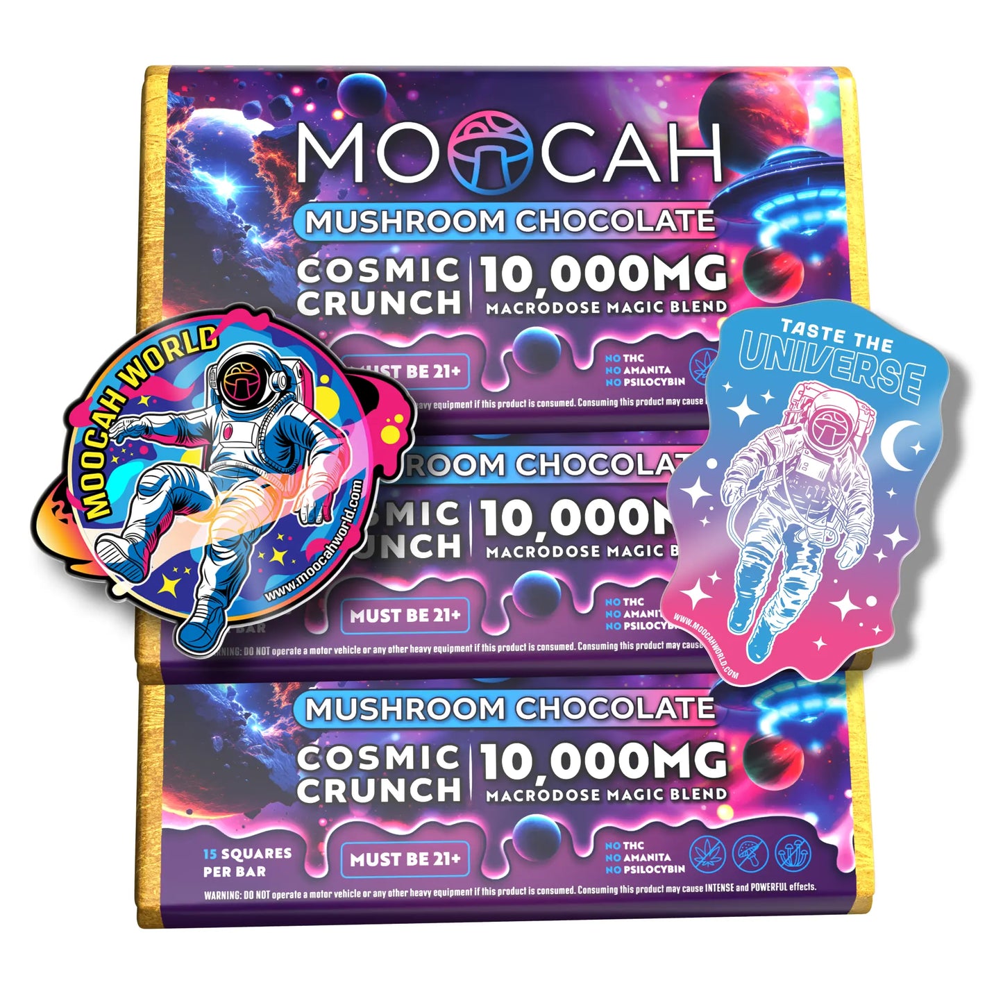 Mega-Dose Mushroom Chocolates - Cosmic Crunch