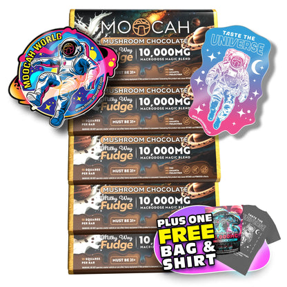 Mega-Dose Mushroom Chocolates - Milky Way Fudge