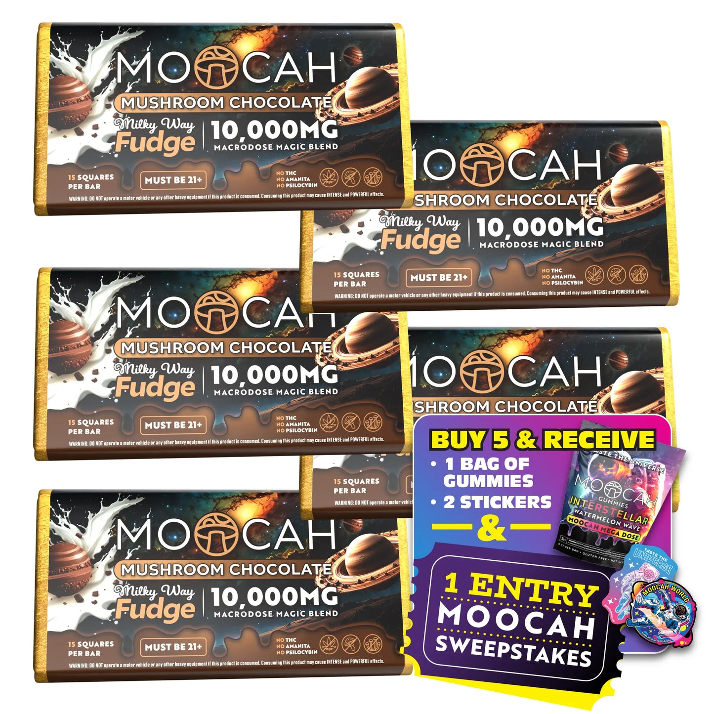 Mega-Dose Mushroom Chocolates - Milky Way Fudge