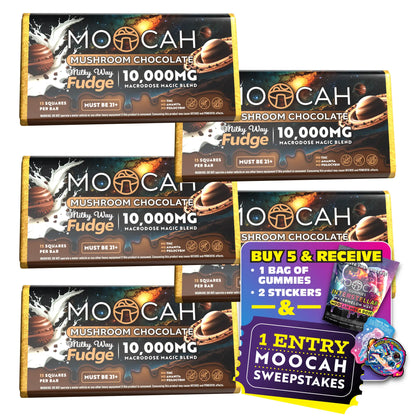 Mega-Dose Mushroom Chocolates - Milky Way Fudge