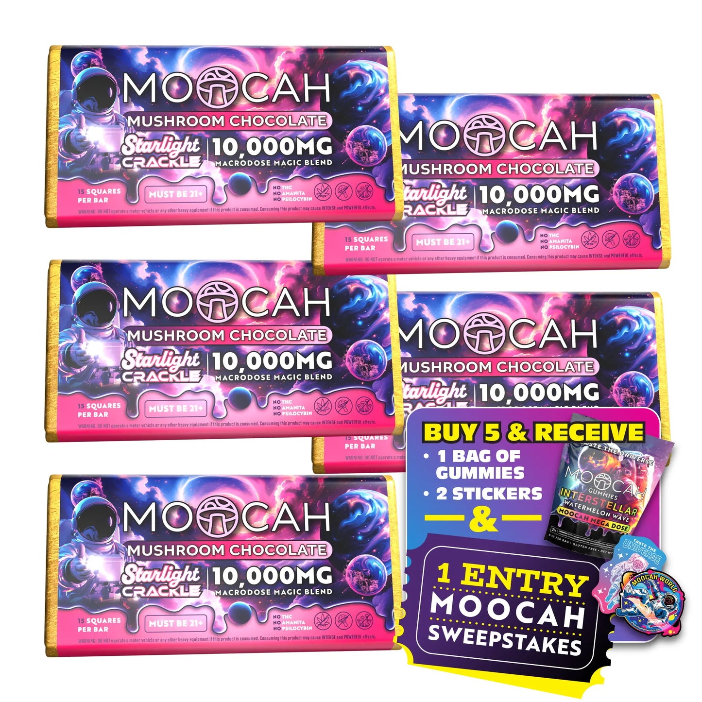 Mega-Dose Mushroom Chocolates - Starlight Crackle