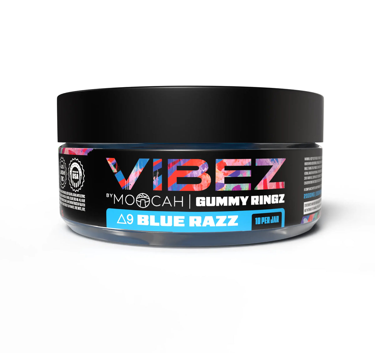 D9 Blue Razz 200mg D9 - Blue-Razz Rings 10pcs – Moocah World