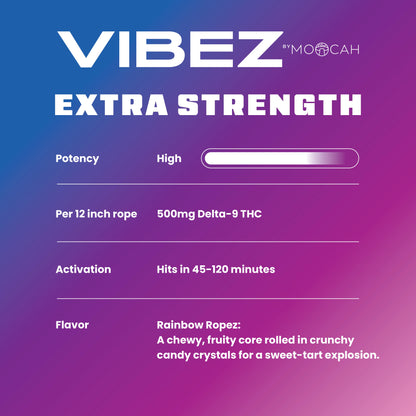500mg D9 - Rainbow Ropez