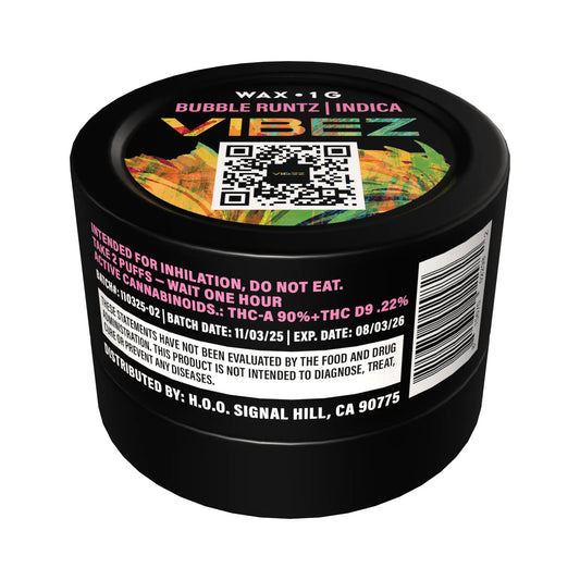 1g Premium Wax - Bubblegum Runtz